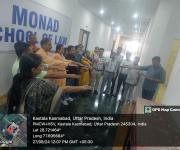 Taking Oath for tobacco free india at monad university on date 27th august 2024